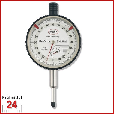 Messuhr Mahr Analog mit Stoßschutz
MarCartor 810 SRM
Messspanne: 0 - 5 mm
Ablesung: 0,001 mm