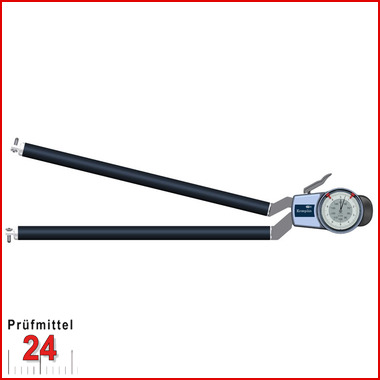 Kroeplin Schnelltaster Analog Messbereich:  50 - 150   mm
für Innen Nutenmessung Typ:  H850  
Skalenteilungswert Skw: 0,1 mm
Max. Tastarmlänge L: 395 mm
