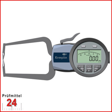 Kroeplin Schnelltaster Digital Messbereich:  0 - 20   mm
für Außenmessung Typ:  C220  
Skalenteilungswert Skw: 0,01 mm
Max. Tastarmlänge L: 85 mm