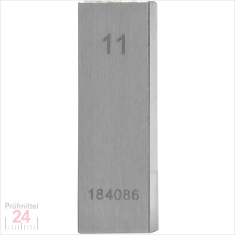 STEINLE 4202 Einzel Parallel Endmaß Stahl 11 mm
DIN EN ISO 3650 mit Toleranzklasse: 1