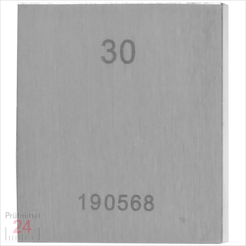 STEINLE 4202 Einzel Parallel Endmaß Stahl 30 mm
DIN EN ISO 3650 mit Toleranzklasse: 1