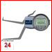 Kroeplin Schnelltaster Digital Messbereich:  85 - 105   mm
für Innen 3Punkt Messungen Typ:  G285P3  
Skalenteilungswert Skw: 0,005 mm
Max. Tastarmlänge L: 84 mm