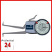 Kroeplin Schnelltaster Analog Messbereich:  40 - 60   mm
für Innen Nutenmessung Typ:  H240  
Skalenteilungswert Skw: 0,01 mm
Max. Tastarmlänge L: 85 mm