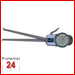 Kroeplin Schnelltaster Analog Messbereich:  15 - 65   mm
für Innen Nutenmessung Typ:  H415  
Skalenteilungswert Skw: 0,05 mm
Max. Tastarmlänge L: 188 mm
