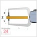 Kroeplin Schnelltaster Digital 0 - 20 mm
für Folien-undSchaumstoffmessung Typ: K220T
Skalenteilungswert Skw:  0,001 / 0,002 / 0,005 / 0,01 / 0,02 / 0,05   mm
Max. Tastarmlänge: 85 mm