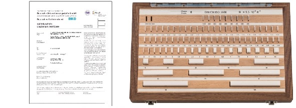 Endmaßsätze Toleranzklasse 1 - Ink. DKD / DAkkS Kalibrierschein