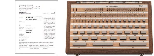 Endmaßsätze Tolenanzklasse 1 - inkl Kalibrierschein