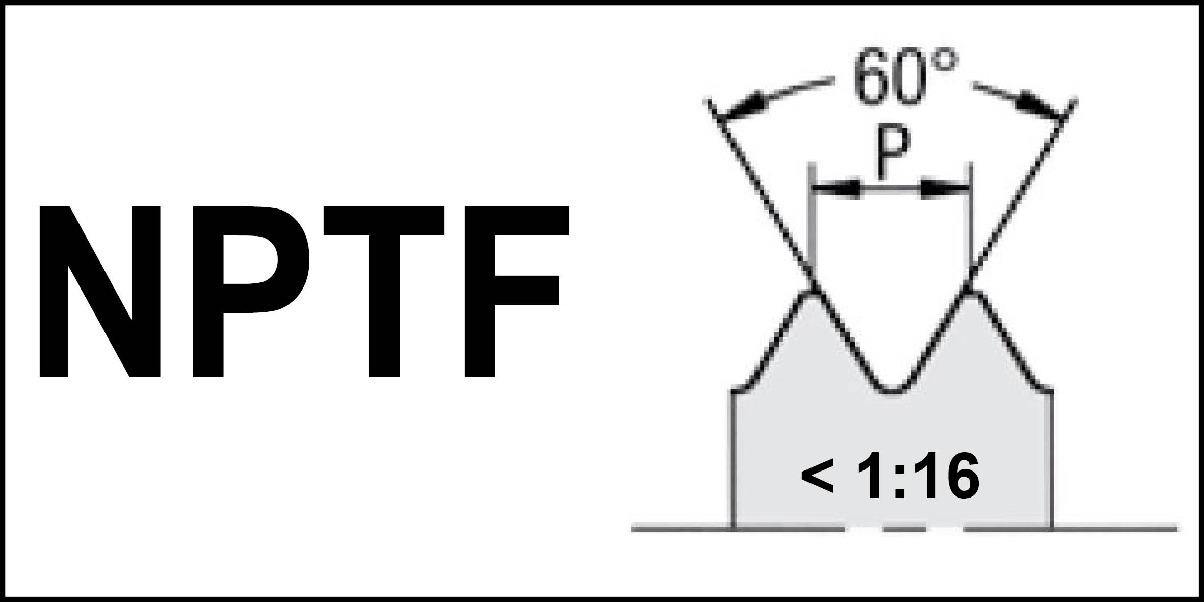 NPTF - Keg. Amerikanisches Gewinde