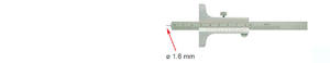 Tiefen-Messschieber mit Stiftspitze