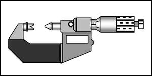 zur Gewindemessung (Flankenmikrometer)