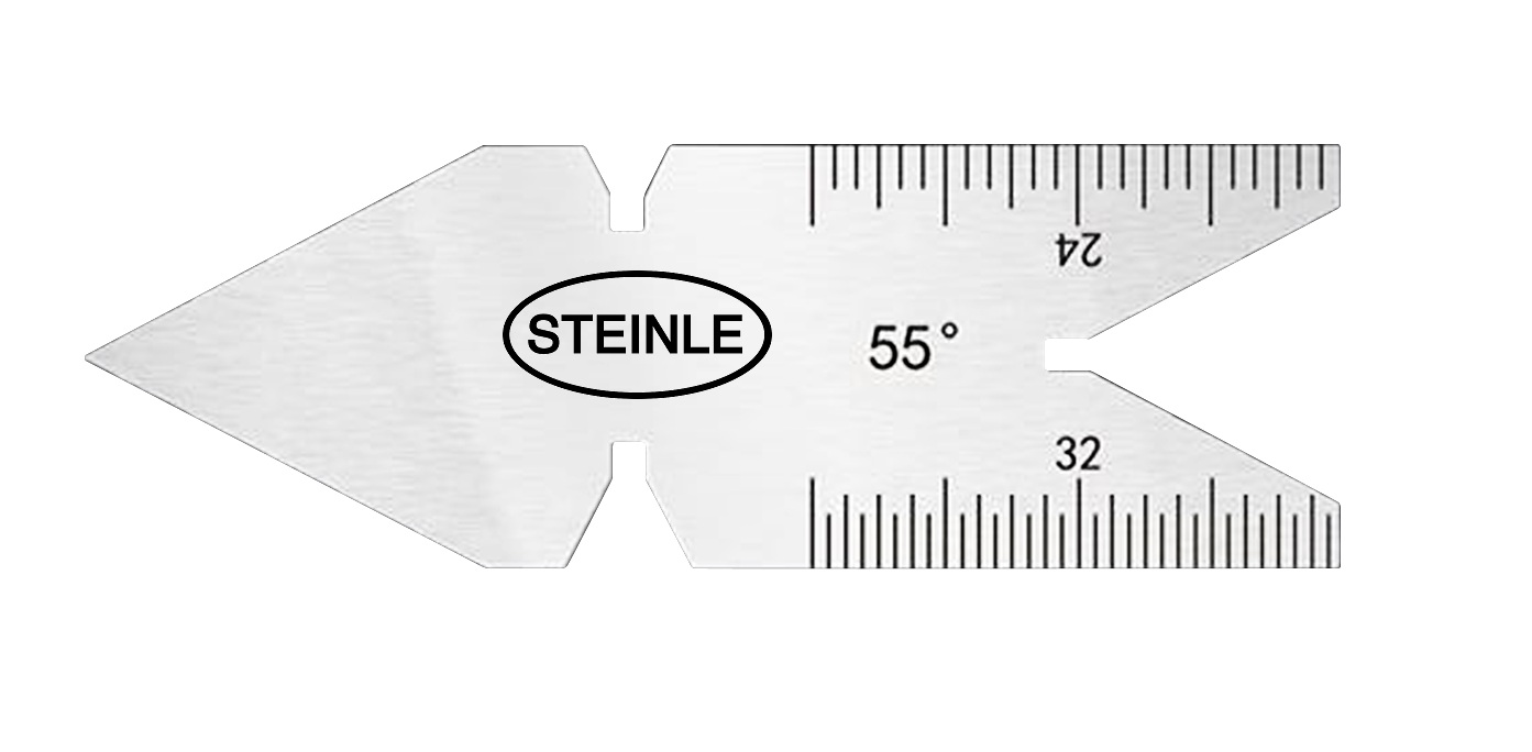 Spitz-Gewindestahl-Schleiflehre 55°