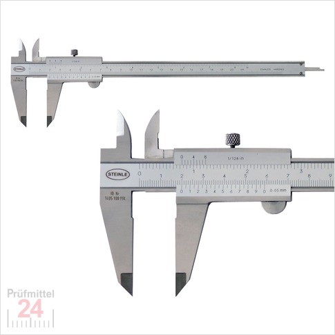 STEINLE 1102 Taschen Messschieber 150 mm
mit Feststellschraube, Ablesung: 0,05 mm
DIN862 - inkl. Gewindetabelle
Aktionspreis gültig bis 31.05.2024
Nur solange der Vorrat reicht