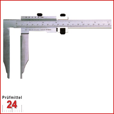 Werkstatt Messschieber 200 mm
ohne Messerspitzen, 
Schnabel: 60 mm