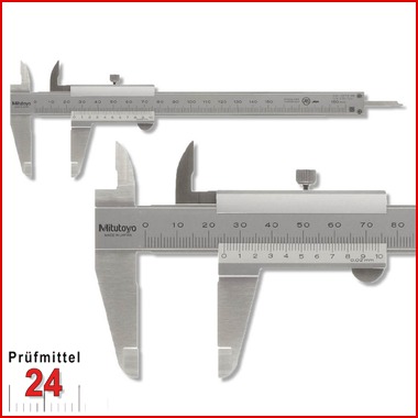 Mitutoyo Taschen Messschieber 150 mm
Serie 530, Ablesung: 0,02 mm
mit Feststellschraube 530-122