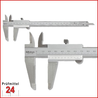 Mitutoyo Taschen Messschieber 200 mm
Serie 530, Ablesung: 0,02 mm
mit Feststellschraube 530-123