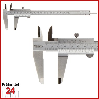 Mitutoyo Taschen Messschieber 200 mm
Serie 530, Ablesung: 0,02/1/1000" mm/inch
mit Feststellschraube 530-118