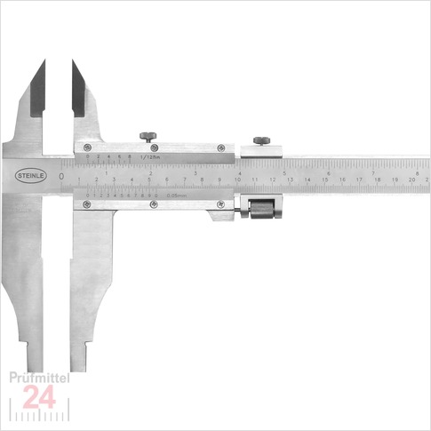 STEINLE 1136 Werkstattmessschieber 500 mm
mit Messschneiden und Feineinstellung
DIN862 - Schnabel: 150 mm