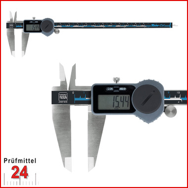 Digital Messschieber TESA 300 mm
TWIN-CAL IP40 00530096
mit eckigem Tiefenmaß
Datenausgang: Ja, Mit Antriebsrad