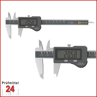 Sylvac IP67 Digital Messschieber  150 mm
S_Cal EVO BASIC - 8101507
Datenausgang: nein
Tiefenmaß: rund, Ø 1.5 mm