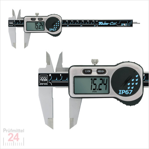 Digital Messschieber IP67 TESA 150 mm
TWIN-CAL IP67 00530319
mit eckigem Tiefenmaß
Datenausgang: Ja, Ohne Antriebsrad