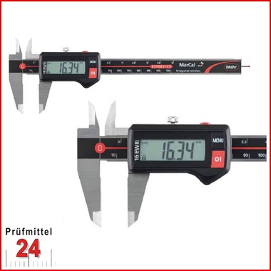 Digital Messschieber IP67 Mahr 150 mm
MarCal 16 EWR 4103303
mit eckigem Tiefenmaß
Datenausgang: nein