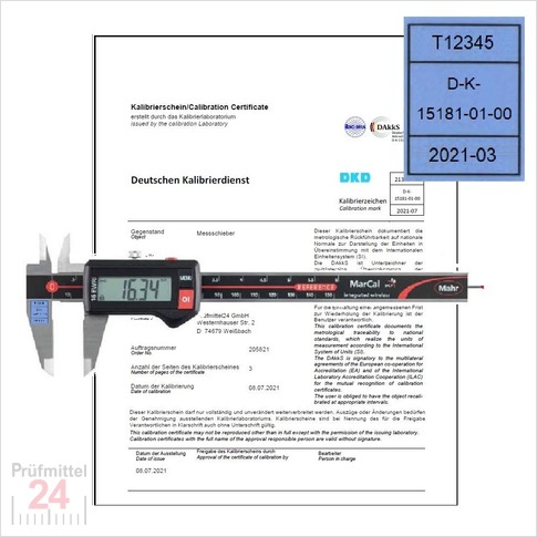 Digital Messschieber IP67 Mahr 150 mm -DAL-