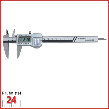 IP67 Digital Wellennutenmessschieber 150 mm
mit extra dünnen Schnabel