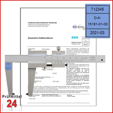 STEINLE Bremsscheiben Messschieber 0 - 50 mm  -DAL-
Schnabellänge: 50 mm
mit Feststellschraube, Ablesung: 0,1 mm
inkl. Kalibriermarke & DAkkS Kalibrierschein (PDF) 
entspricht der IATF 16949 Forderung