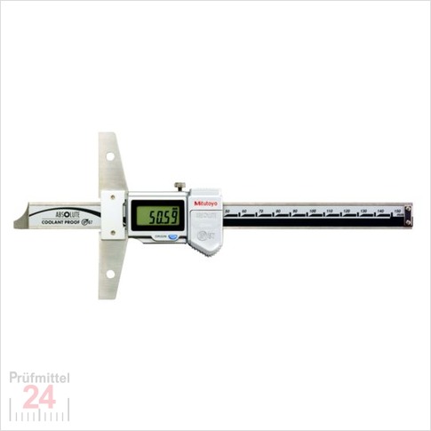 Mitutoyo ABSOLUTE Digimatic Tiefenmessschieber 150 mm IP67 
571-251-20 / Serie 571 - Messbrücke: 100 mm 