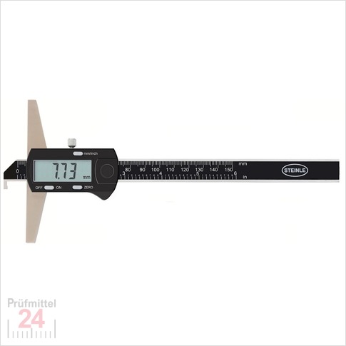 STEINLE 1641 Tiefenmessschieber 200 mm  mit Einfachhaken
16410200 /  - Messbrücke: 100 mm 