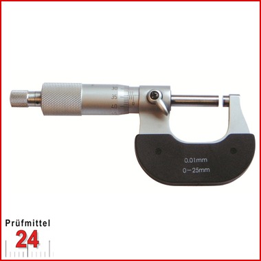 Bügelmessschraube 0 - 25 mm 
für Linkshänder DIN 863