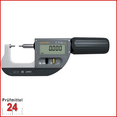 Digital Sylvac Messschraube 25-60 mm
S_Mike PRO - 9030601 - IP67
Zylindrisch Ø2