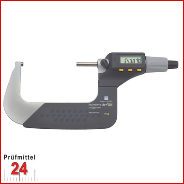 TESA MICROMASTER Bügelmnessschraube  75-100 mm IP54
06030033  Ablesung: 0,001 mm
Messfläche Zylindrisch Ø6,5
mit Datenausgang: RS232