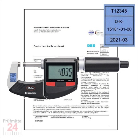 Mahr Bügelmessschraube IP40 Digital 0 - 25 mm -DAL-
Micromar 40 ER
4157010
inkl. Kalibriermarke & DAkkS Kalibrierschein
entspricht der IATF 16949 Forderung
Aktionspreis gültig bis 31.05.2024
Nur solange der Vorrat reicht