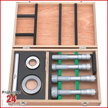 Mitutoyo 3 Punkt Innenmessschraube im Satz 20-50 mm 
Serie 368 Ablesung: 0,005 mm 368-992
Wirtschaftliche Ausführung
Inkl. Einstellring: ø25mm ø40mm