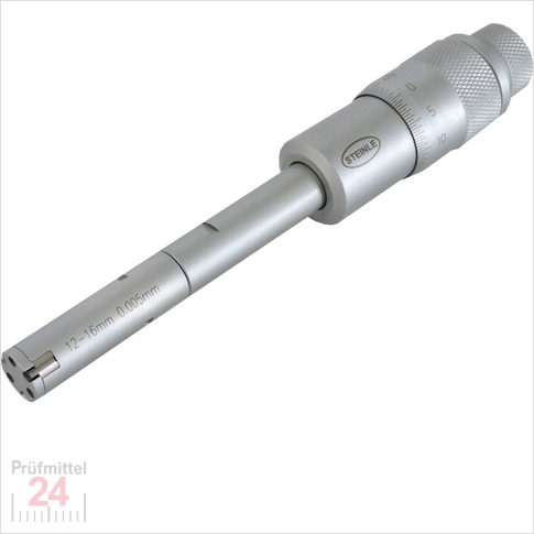 STEINLE 2310 Innenmessschraube 3-Punkt 12 - 16 mm
Ablesung: 0,001 mm
inkl. Einstellring: 12 mm
