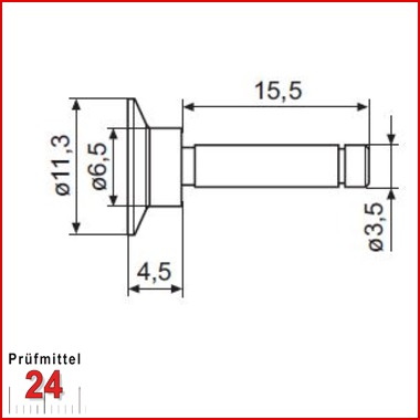 Mahr Messeinsetz 40 Et
Messeinsatz Teller (11,3 mm)
4151796