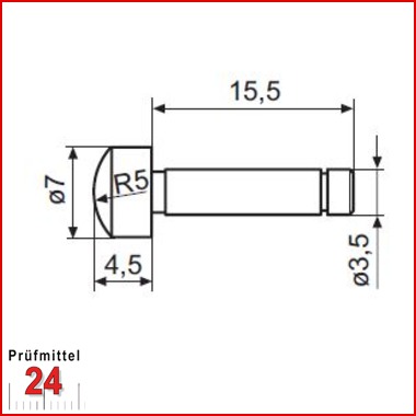 Mahr Messeinsetz 40 Er
Messeinsatz mit balliger Messfläche (6,5 mm)
4151797