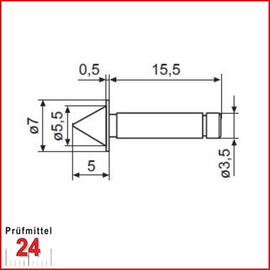 Mahr Messeinsetz 40 Ep
Messeinsatz mit Spitze (60°)
4151798