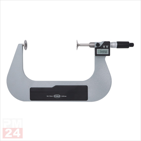 STEINLE 2511 Bügelmessschraube Digital 150 - 175 mm
mit Tellermessflächen
DIN 863, Schutzart IP65
