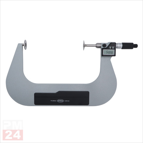 STEINLE 2511 Bügelmessschraube Digital 175 - 200 mm
mit Tellermessflächen
DIN 863, Schutzart IP65