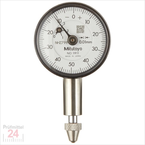 Mitutoyo Messuhr 0 - 2.5 mm 1911AB-10 alt: 1911TB-10
Serie 2 , Ablesung: 0,01 mm  
Ziffernblatt 32 mm, Genauigkeit:+/-0.011 mm
Ziffernblattfarbe: Weiss - Abschlussdeckel Flach