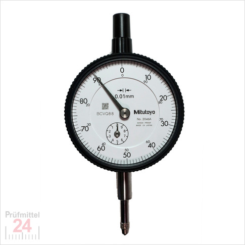 Mitutoyo Messuhr 0 - 10 mm 2046AB alt: 2046SB
Serie 2 , Ablesung: 0,01 mm  
Ziffernblatt 58 mm, Genauigkeit:+/-0.013 mm
Ziffernblattfarbe: Weiss - Abschlussdeckel Flach
Aktionspreis gültig bis 31.05.2025