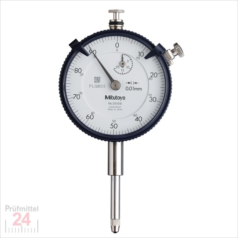 Mitutoyo Messuhr 0 - 20 mm 2050A alt: 2050S
Serie 2 , Ablesung: 0,01 mm  
Ziffernblatt 58 mm, Genauigkeit:+/-0.02 mm
Ziffernblattfarbe: Weiss - Abschlussdeckel mit Öse