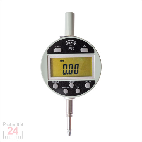 STEINLE 3201 IP65 Digital Messuhr 12,5 mm
Ablesung 0,01 mm
Display drehbar über 270°