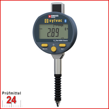 Digital Sylvac (Kleinmessuhren) Messuhr 12,5 mm
S_Dial Min Basic IP67 - 805.4125
Messkraft: 0.6 - 1.3 N / Ablesung: 0,01 mm 