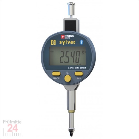 Digital Sylvac (Kleinmessuhren) Messuhr 12,5 mm
S_Dial Min Smart IP67 - 805.6521
mit Analoger Anzeige
Messkraft: 0.5 - 0.90 N / Ablesung: 0,001 mm 