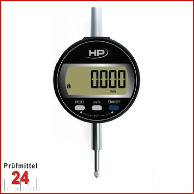 Digital Messuhr (1724) HP  12,5 mm
Helios Preisser DIGI-MET® 1724502
Ablesung: 0,001 mm
Datenausgang: Ja