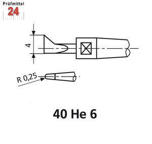 Messeinsatz Mahr 40 He 6 4152016
für MaraMeter 840 FH
mit Flügelförmige Messschneiden
