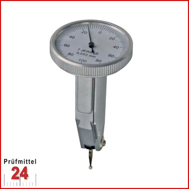 VERTIKAL Fühlhebelmessgerät 0,2 mm
Zifferblatt ø 32 Modell: 3217V 
Messeinsatz: 13,5 mm Abl. 0,002mm